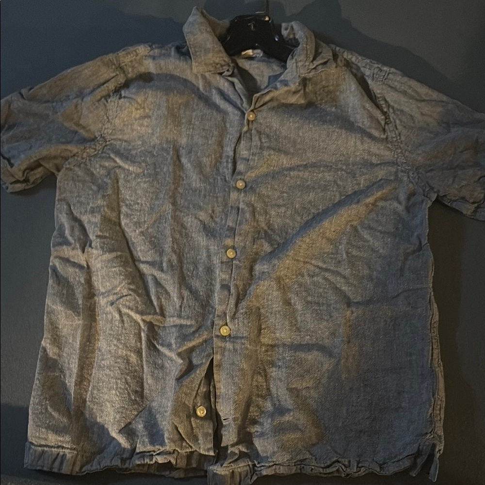 Gap Casual Blue Button-Up Shirt